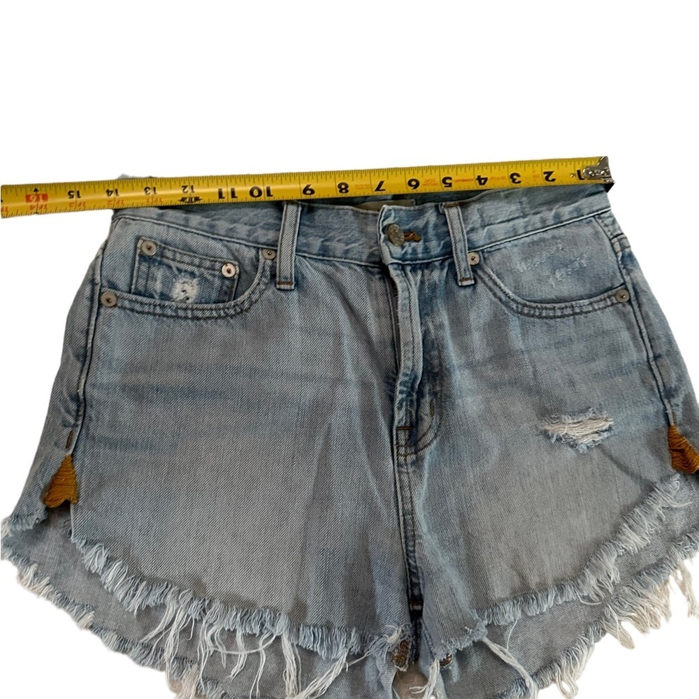 Madewell The Perfect Summer Jean Fringe Shorts Size 26 - Picture 8 of 17